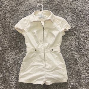 white denim urban romper ♡